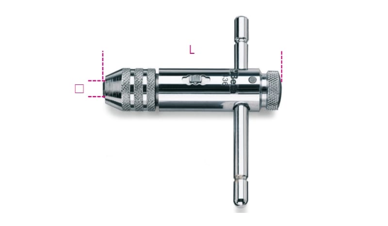BETA - Giramaschi a cricchetto reversibile cromato 4,6-8 /2.