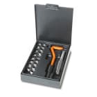 BETA - Set ripristino filettature candela danneggiate M14x1,25 mm, set ripristino filetti candele M14x1,25.