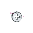 BETA - Filiere tonde filettatura metrica passo fine in acciaio al cromo, filiere tonde passo fine est25,4 9x1.