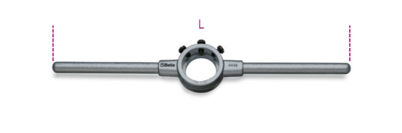 BETA - Girafiliere corpo in lega leggera con 3 viti di bloccaggio PORTAFILIERE LEGA 20X5 G. 004440105