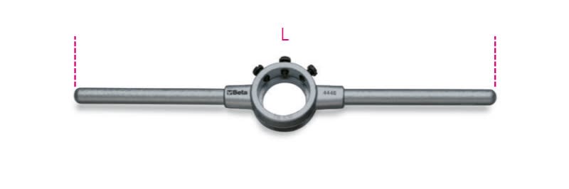 BETA - Girafiliere corpo in lega leggera con 3 viti di bloccaggio PORTAFILIERE LEGA 38X10 G/C.