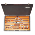 BETA - Assortimento maschi filiere accessori acciaio cromo GAS cilindrica cassetta legno 23PZ ASGC23. 004460085