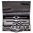 BETA - Assortimento maschi filiere accessori acciaio HSS filettatura metrica cassetta metallica 53PZ 3-20/C53.