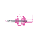 BETA - Punta per centrare in acciaio HSS per alberi 450AL/2 e ricambio punte PA/2. 004500253