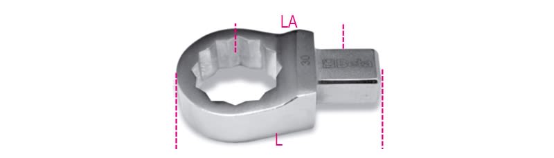 BETA - Chiavi poligonali per barre dinamometriche con attacco rettangolare 9x12 per 669 mm 22.
