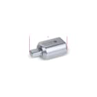 BETA - Raccordo con attacco rettangolare femmina 14x18 mm e maschio 9x12 mm adattatori per 669 F14x18-M9x12 /15.