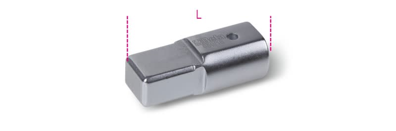 BETA - Raccordo con attacco rettangolare femmina 9x12 mm e maschio 14x18 mm adattatori per 669 F9x12-M14x18 /16.