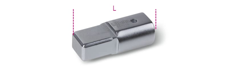 BETA - Raccordo con attacco rettangolare femmina 9x12 mm e maschio 14x18 mm adattatori per 669 F9x12-M14x18 /16.