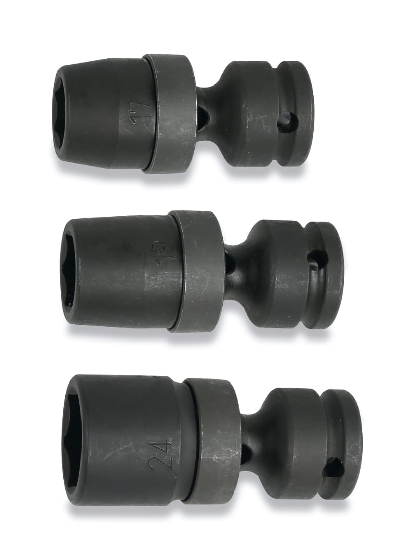 BETA - Chiavi a bussola con bocca esagonale serie snodata, fosfatate, bussole snodate a macchina 1/2 sn19.