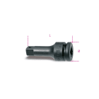 BETA - Prolunga con attacchi quadri maschio e femmina 1/2" fosfatato per bussole macchine 75mm 1/2 /20.