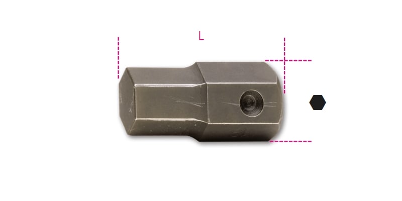 BETA - Inserti maschio esagonale attacco 22 mm fosfatati per macchina attacco esagono 22-32mm.