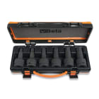 BETA - Cassetta con 6 chiavi a bussola maschio esagonale termoformato rigido 3/4 ME SR 6PZ/C6.