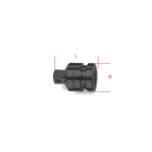 BETA - Raccordo con attacco quadro femmina 1" e maschio 3/4" fosfatato per bussole MACC F1XM3/4/15.