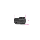 BETA - Raccordo con attacco quadro femmina 1" e maschio 1.1/2" fosfatato per bussole MACC F1XM1 1/2 /16.