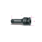 BETA - Prolunga con attacchi quadri maschio e femmina 1" fosfatata, prolunghe per buss macch 175mm 1'/21'.
