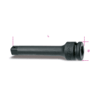 BETA - Prolunga con attacchi quadri maschio e femmina 1" fosfatata, prolunghe per buss macch 325mm 1'/22'.