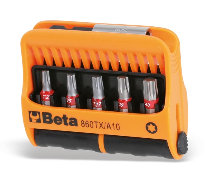 BETA - Astucci 10 bits 1/4 con portainserti magnetico in astuccio tascabile TX/A10.