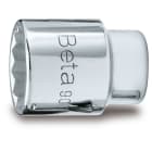BETA - Chiavi a bussola con attacco quadro femmina 1/4 bocca poligonale, cromate, bussole poligonali 1/4 as/mb 11/32.