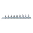 BETA - Serie di chiavi a bussola con attacco quadro femmina 1/4" cromate TX SR 9PZ SU GUIDE FTX/SB9.