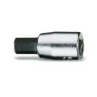 BETA - Chiavi a bussola maschio esagonale con attacco quadro femmina 1/4" cromate - inserti bruniti PE/AS 1/8.