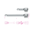 BETA - Prolunghe con attacchi quadri maschio e femmina 1/4" angolari cromate MM50 AN/50.