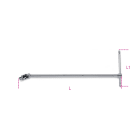 BETA - Quadro maschio 1/4" snodato a T, quadri a T 900/40, ideale per connessioni flessibili e sicure.