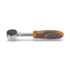 BETA - Cricchetto reversibile con attacco quadro maschio 1/4 cromato, meccanismo a 72 denti, cricchetti reversibili D72 1/4 55Z.