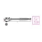 BETA - Cricchetto reversibile con attacco quadro maschio 1/4" impugnatura in metallo cromato 55