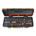 BETA - Cassetta 39pz bussola universale inserti avvitatori termoformato morbido lamiera.