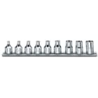 BETA - Serie di 9 chiavi a bussola a mano per viti con testa a profilo Torx® su supporto guide 3/8 9PZ.