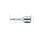 BETA - Chiavi a bussola maschio esagonale con attacco quadro femmina 3/8" cromate GIRAVITE ME 4 BUSSOLE.