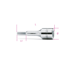 BETA - Chiavi a bussola maschio esagonale con attacco quadro femmina 3/8" cromate giravite me 10.