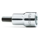 BETA - Chiavi a bussola maschio esagonale con attacco quadro femmina 3/8" cromate - inserti bruniti PE/AS 1/4.