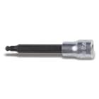 BETA - Chiavi a bussola maschio esagonale con estremità sferica BP 6L da 3/8" cromate - inserti bruniti.