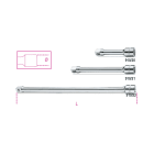 BETA - Prolunghe con attacchi quadri maschio e femmina 3/8" cromate 75mm 3/8 /20.