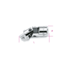 BETA - Snodo con attacchi quadri maschio e femmina 3/8" cromato SNODI 3/8 /25.