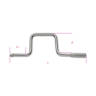 BETA - Quadro maschio 3/8 con manovella e impugnatura in metallo cromato, quadri a manovella 3/8 46.