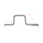 BETA - Quadro maschio 3/8 con manovella e impugnatura in metallo cromato, quadri a manovella 3/8 46.