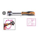 BETA - Cricchetto reversibile con impugnatura rotante attacco quadro maschio 3/8 meccanismo a 52 denti cricchetti rev. 3/8 impugnat. rotan. /58. 009100884