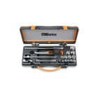 BETA - Assortimento 13 chiavi a bussola poligonali e 5 accessori in cassetta di lamiera CASSETTE 18pz poligonali AS 3/8 AS/C13.