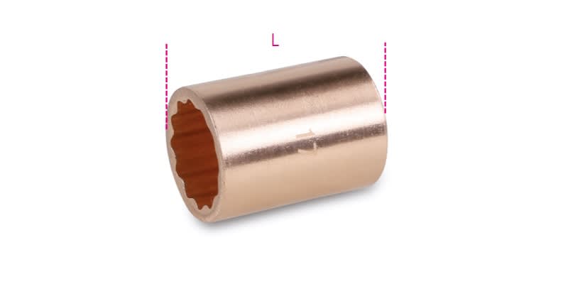 BETA - Chiavi a bussola poligonali antiscintilla, bussole polig. antiscintilla 3/8 ba 15, ideali per lavori in sicurezza.
