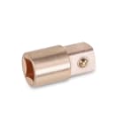 BETA - Raccordo con attacco quadro femmina 3/8 e maschio 1/2 antiscintilla, raccordi F3/8 - M1/2 antiscintilla BA/16.