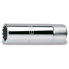 BETA - Chiavi a bussola con attacco quadro femmina 1/2", tipo lungo bocca poligonale, cromate BUSSOLE POLIGONALI LUNGHE 1/2 AS/L 1/2.