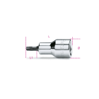 BETA - Chiavi a bussola maschio per viti con impronta Tamper Resistant Torx® attacco quadro femmina 1/2" cromate - inserti bruniti giravite maschio 1/2 RTX 20.