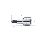 BETA - Chiavi a bussola a giravite per viti con impronta a croce Philips® con attacco quadro 1/2" cromate - inserti bruniti Lama CR 1/2 PH 1. 009200471