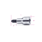 BETA - Chiavi a bussola a giravite per viti con impronta a croce Philips® con attacco quadro 1/2" cromate - inserti bruniti Lama CR 1/2 PH 1.