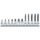 BETA - Serie di 12 chiavi a bussola maschio a profilo xzn art. 920xzn su supporto bussole 1/2 xzn su guide xzn/sb12.