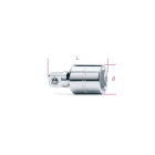 BETA - Raccordo con attacco quadro femmina 1/2" e maschio 3/8" cromato F1/2XM3/8/15.