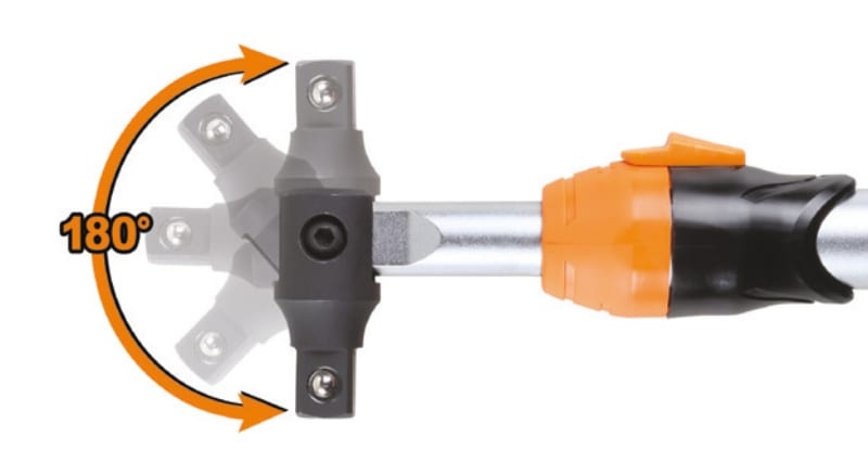 BETA - Quadro estensibile maschio 1/2 snodato con impugnatura lungo 38 cm.
