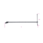 BETA - Quadro maschio 1/2 snodato a T cromato, quadri a T snodati 1/2 40, ideale per connessioni versatili.